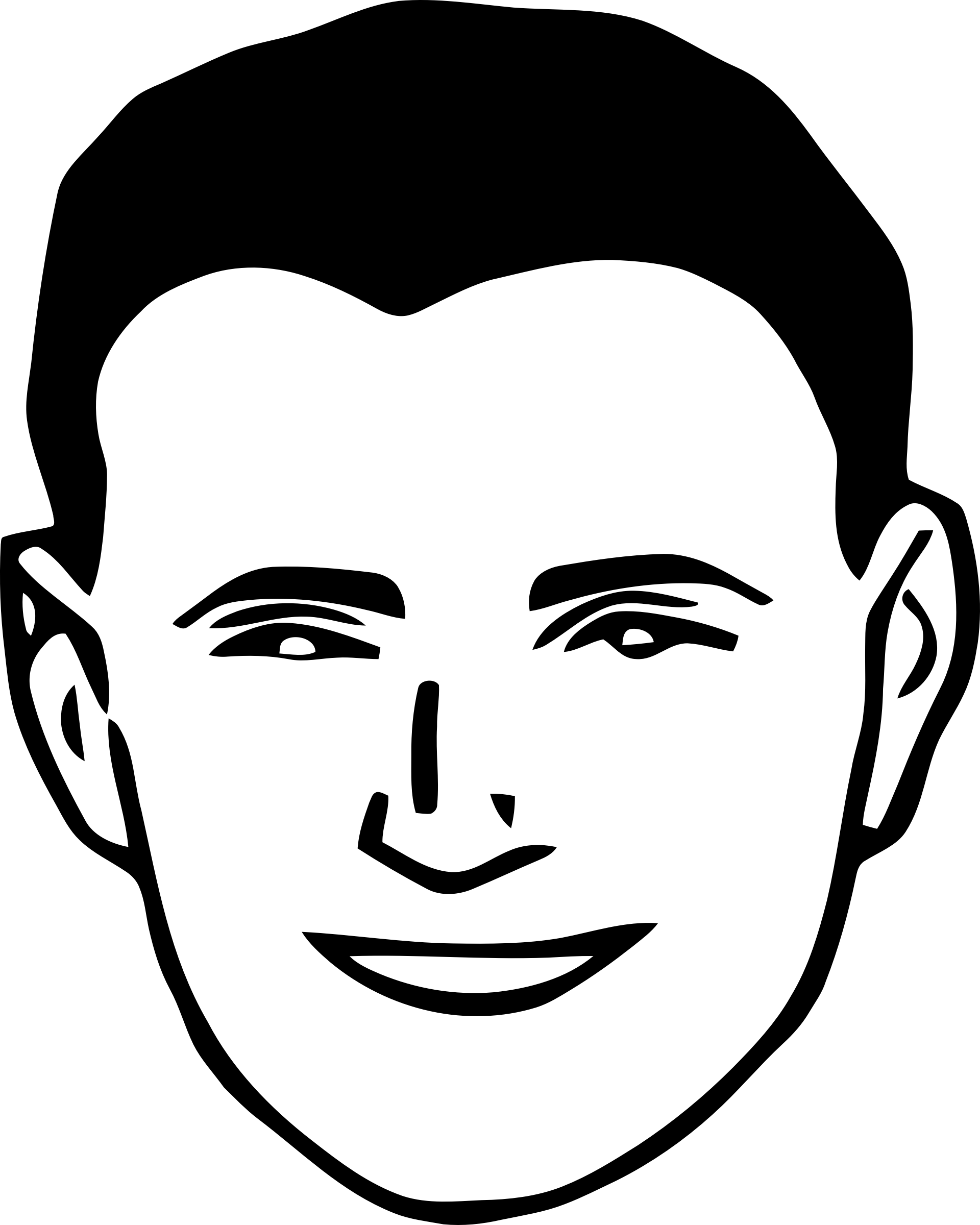 Banner Freeuse Library Smiling Big Image Png - Man Face Png Clipart (1920x2400), Png Download