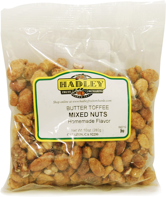 Butter Toffee Mixed Nuts - Hadley Fruit Orchards (700x700), Png Download