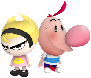 Billy Mandy - Punch Time Explosion Billy And Mandy (640x360), Png Download