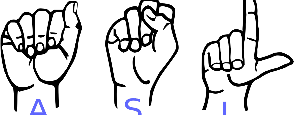 A Man Raised By Silence Is The Last Man Laughing - American Sign Language (1176x445), Png Download