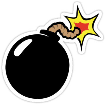 Cartoon Explosion Png Bomb Ubhxlu Cartoon Bomb - Bom Bom (375x360), Png Download