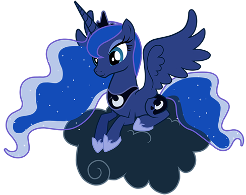 Butterfly - Princess Luna (500x407), Png Download