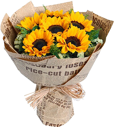 Sunflower Bouquet - Graduation Sunflower Bouquet (600x600), Png Download