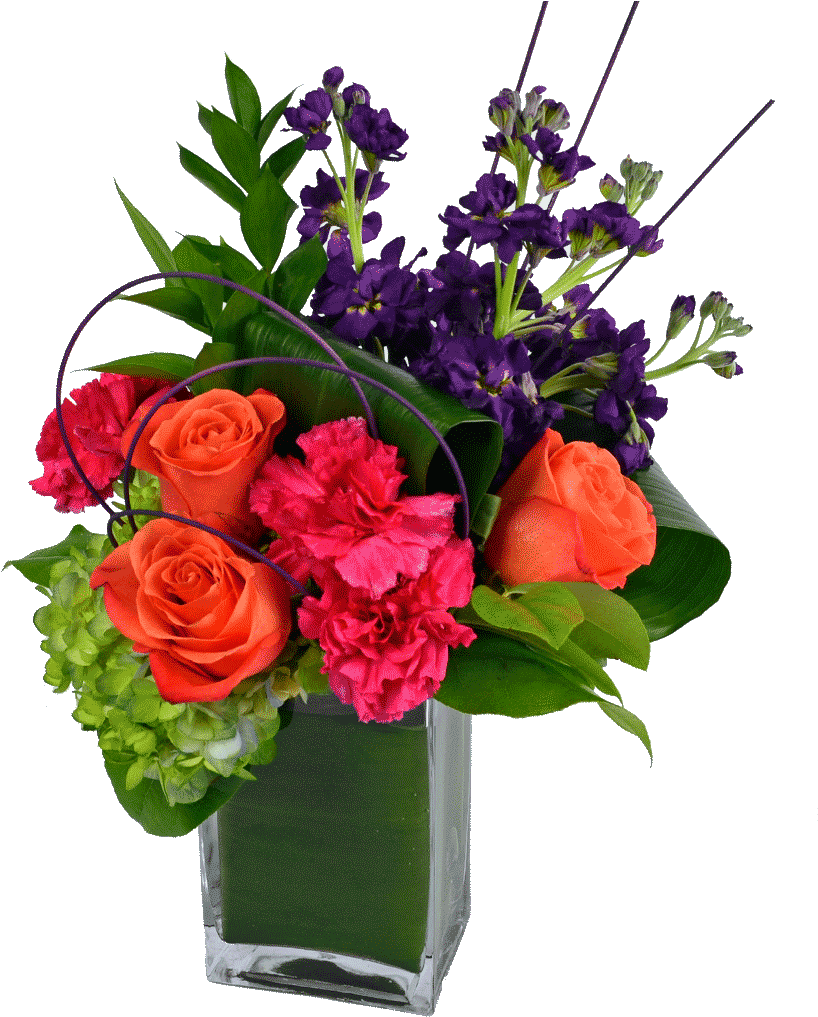 Vibrant Vibe Bouquet - Flower Bouquet (1024x1024), Png Download