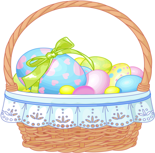 Easter Illustration, Easter Pictures, Easter Printables, - Easter Basket Png (542x600), Png Download