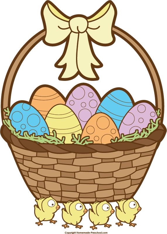 Easter Basket Clipart Black And White Images Clipart - Easter Basket Clip Art (571x796), Png Download