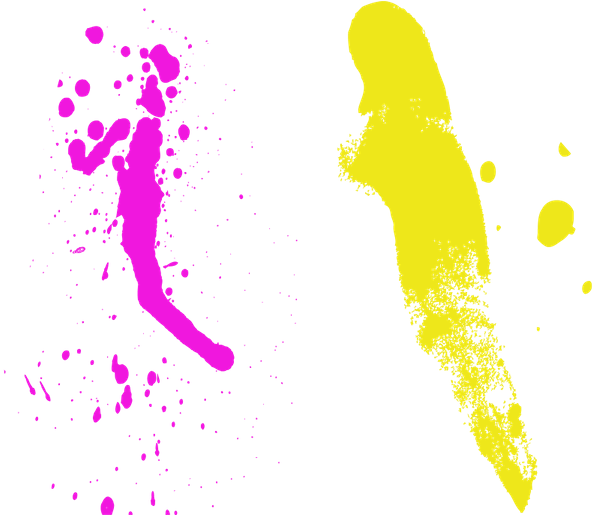 Брызги Краски, Клякса, Потек Краски - Капли Краски Пнг (600x525), Png Download