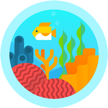 Pin Coral Reef Clipart Png - Great Barrier Reef Icon (386x386), Png Download