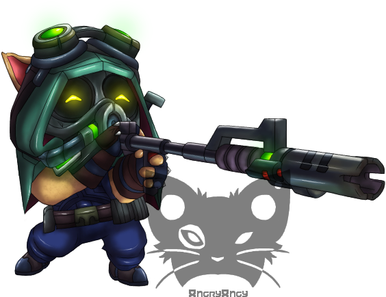Banner Black And White Library By Angryangysart On - Omega Squad Teemo Png (600x600), Png Download