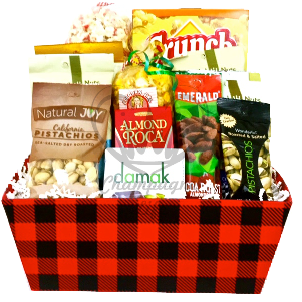 Snack Lovers Favorite - Gift Basket (640x640), Png Download