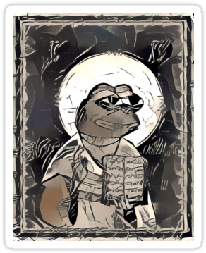 Orthodox Pepe - Pepe The Frog (375x360), Png Download