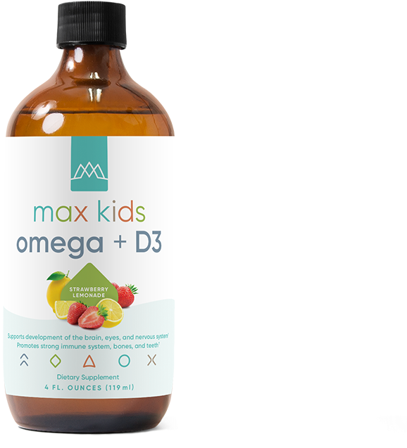 Max Kids Omega D3, 4 Fl - Vitamin D (900x900), Png Download