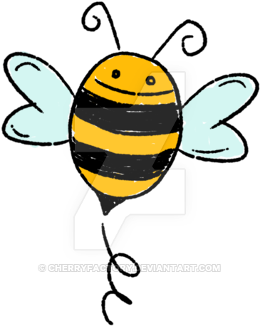 Cute Bee Drawing At Getdrawings - Cute Bee Drawing (400x470), Png Download
