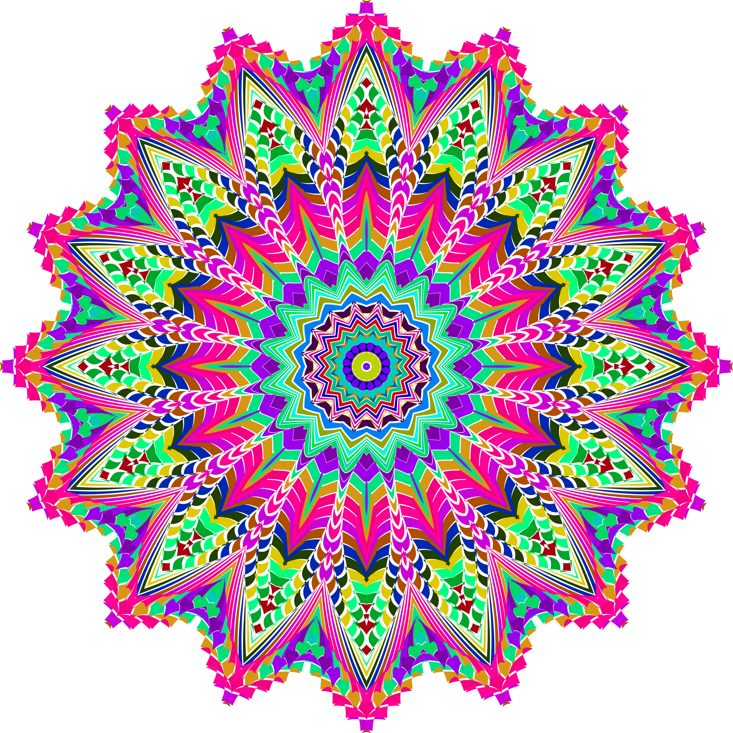 This Free Icons Png Design Of Psychedelic Geometric (2332x2332), Png Download