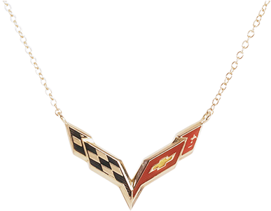 C7 Corvette 14k Gold Necklace - Chevrolet Corvette (400x302), Png Download