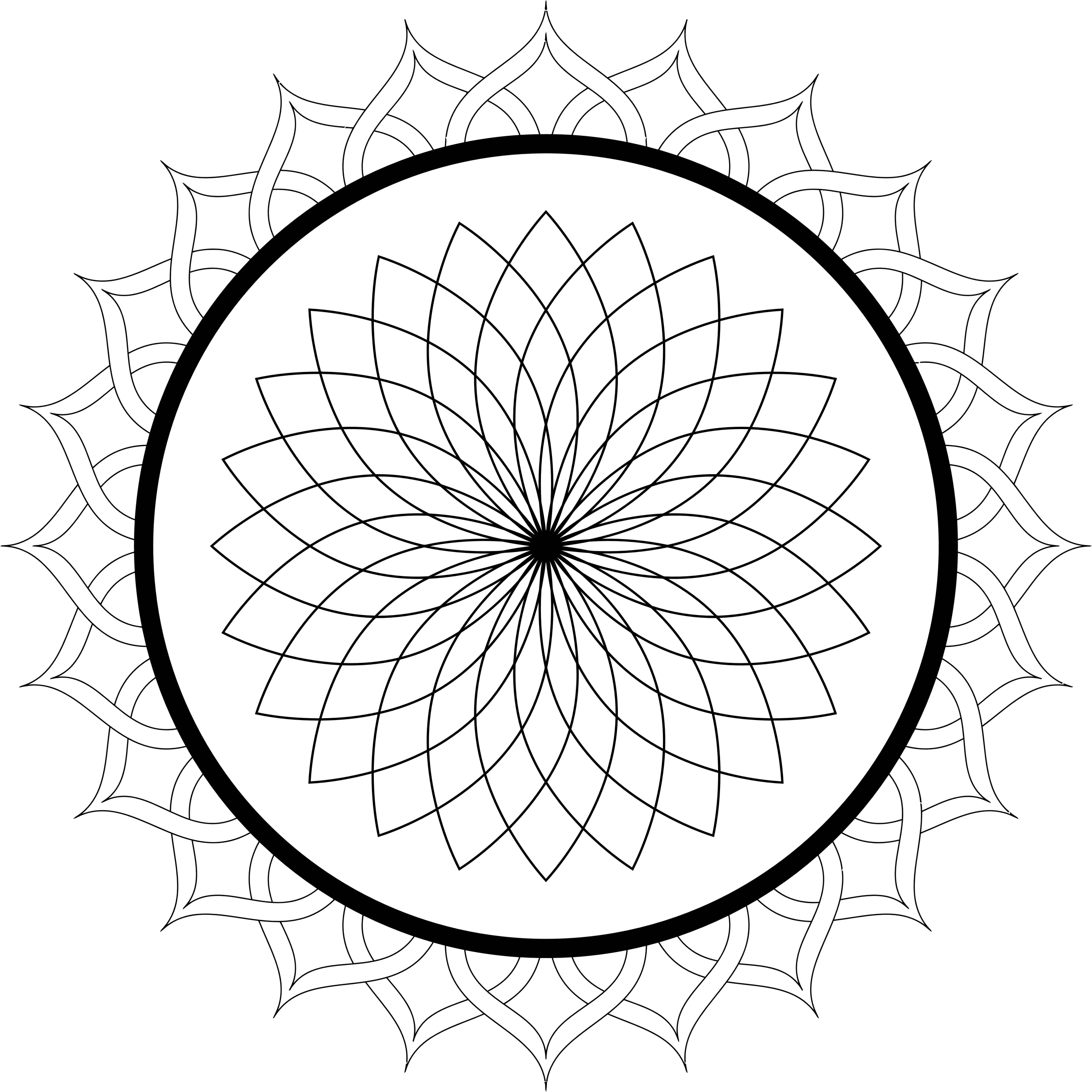 Clipart - Circle 7 Logo (2372x2372), Png Download