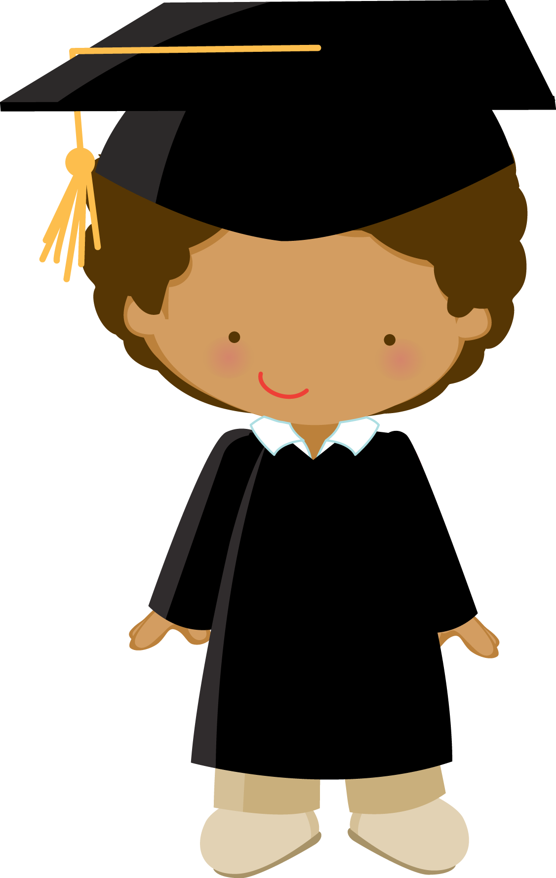 Png Black And White Library Little Zwd Boy Black Png - Niños Graduados (1126x1779), Png Download