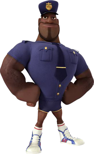 Cop - Police Officer From Cloudy With A Chance (308x506), Png Download
