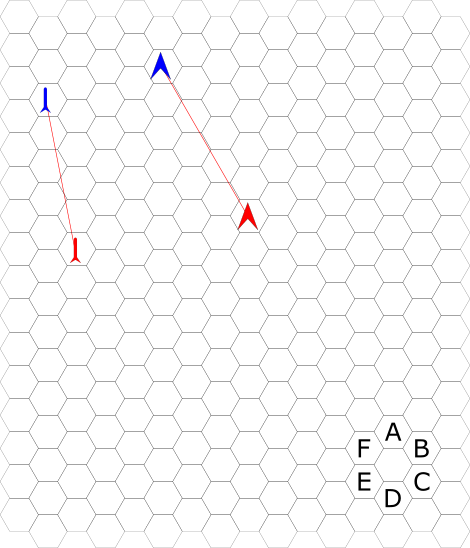 If The Intercept Hex Is Within The Torpedo's Thrust - Net (470x548), Png Download
