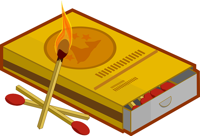 Match, Burning, Fire, Lit, Flame, Match Stick, Burn - Carlingford, County Louth (640x436), Png Download