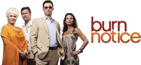 Burn Notic A4 - Burn Notice Logo Png (500x281), Png Download
