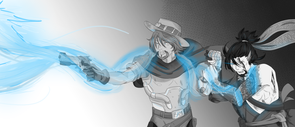 Let The Dragon Consume You By Chiralou - Overwatch Hanzo Let The Dragon Consume You (1024x441), Png Download