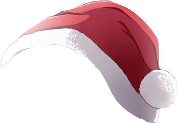 Santa Hat Png Tumblr For Kids - Новогодняя Шляпа На Прозрачном Фоне (380x379), Png Download