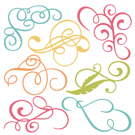 Flourishes Svg Cut Files Flourish Svg Files Free Svgs - Free Flower Svg Files For Cricut (432x432), Png Download