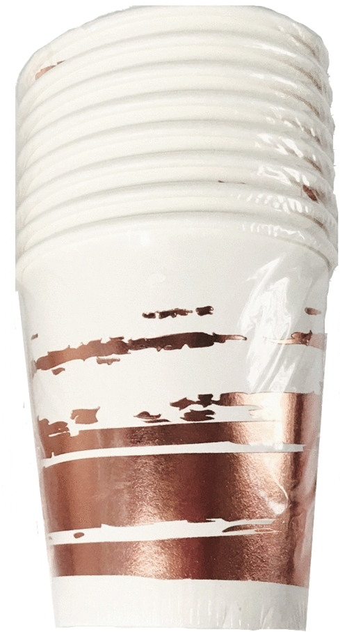 Rose Gold Brush Stroke Cups - Portable Network Graphics (826x1024), Png Download