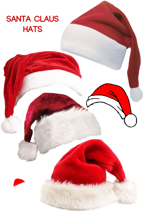 Santa Hat (500x750), Png Download