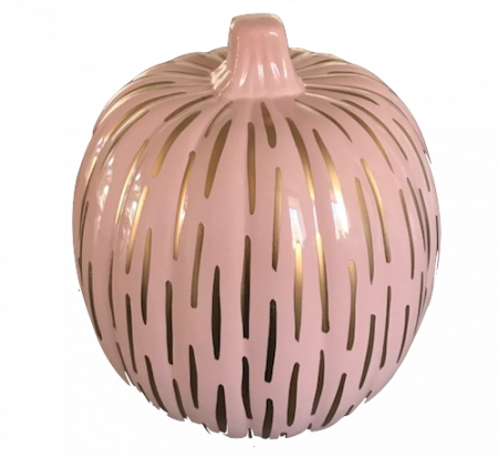 Rachel George Blush Goldstroke Brushstroke Pumpkin - Gold (450x413), Png Download
