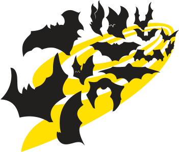 Here Are A Bunch Of Freehand Vector Bats - Emblem (352x352), Png Download