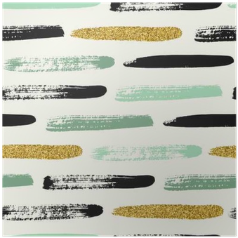 Seamless Pattern With Gold Glitter Brush Strokes - Skateboard Deck (400x400), Png Download