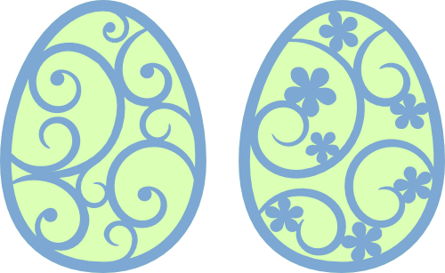 The - Free Easter Egg Svg (500x307), Png Download