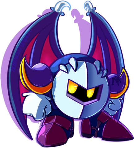Made A New Version Of My Old Meta Knight Drawing Drawing - Drawing (500x526), Png Download