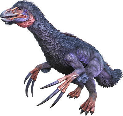 Therizinosaurus - Ark Therizinosaurus Taming (400x378), Png Download