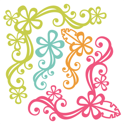 Hibiscus Flourishes Svg Scrapbook Cut File Cute Clipart - Scrapbooking (432x432), Png Download