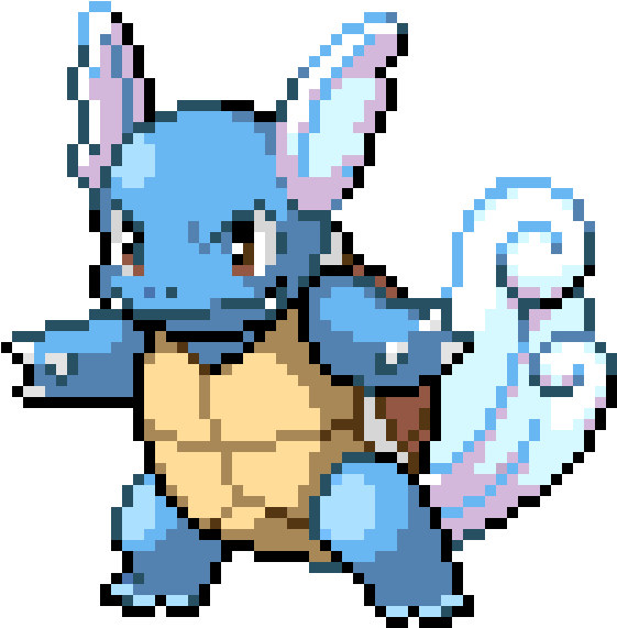 Wartortle - Wartortle Pixel Gif (730x660), Png Download