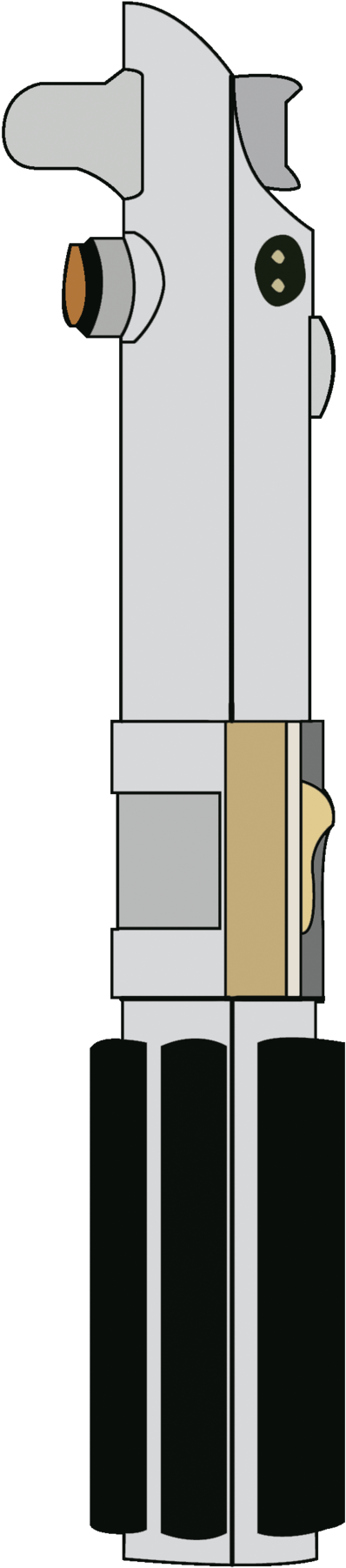 Skywalker Lightsaber By Superherotimefan On Deviantart - Lightsaber Clip Art (437x1829), Png Download