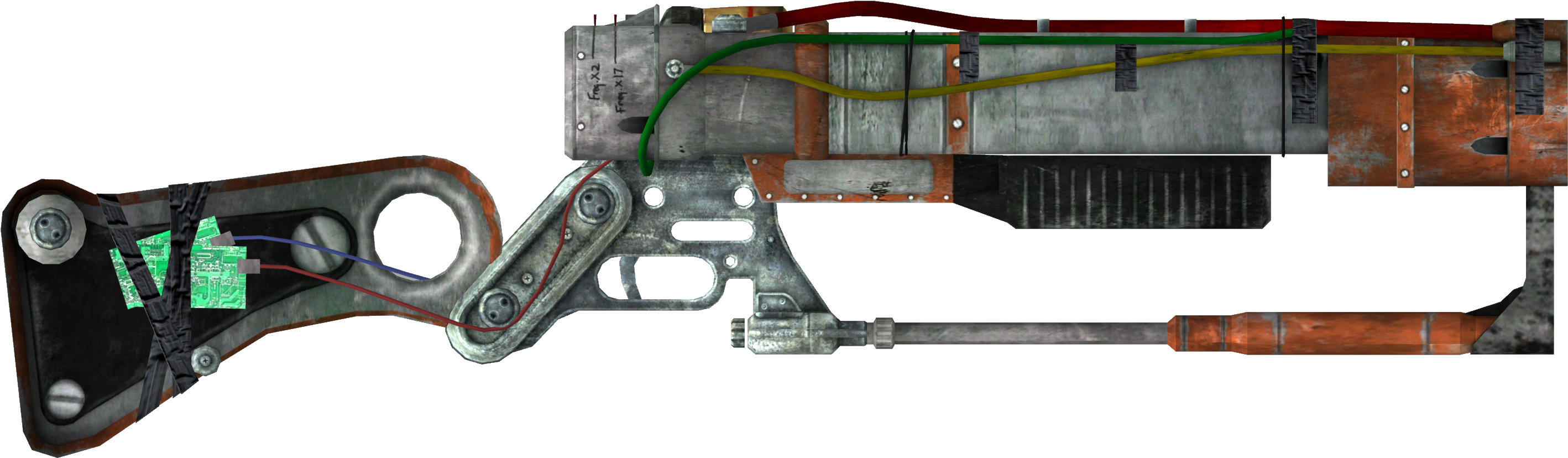 61 Mb Png - Fallout 3 Laser Rifle (2950x950), Png Download