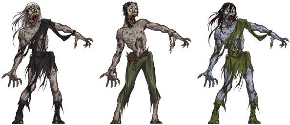 Zombie Horde Png - Zombie Horde Concept Art (620x279), Png Download