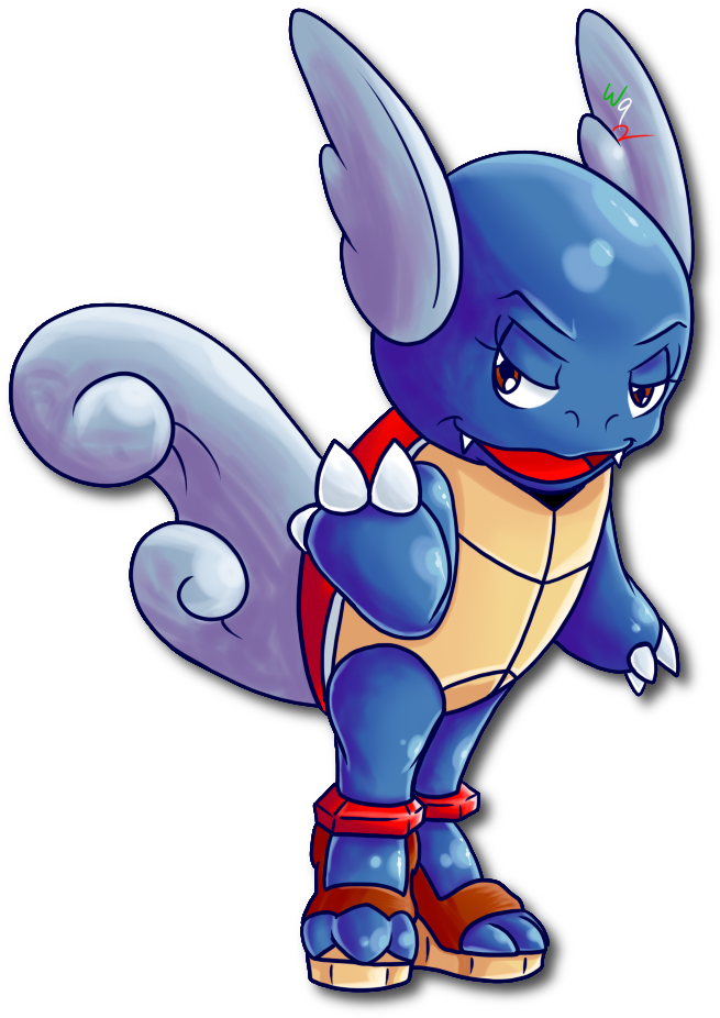 Ss Wartortle For Ss Pokedex - Cartoon (1000x1000), Png Download
