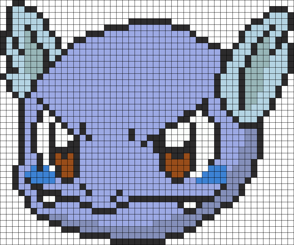 Pokemon Battle Trozei Wartortle Perler Bead Pattern - Wartortle I Perler (1009x841), Png Download