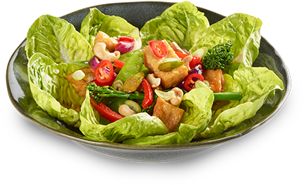 Web Vegan Tofu Chilli Salad - Vegan Food Dish Png (560x560), Png Download