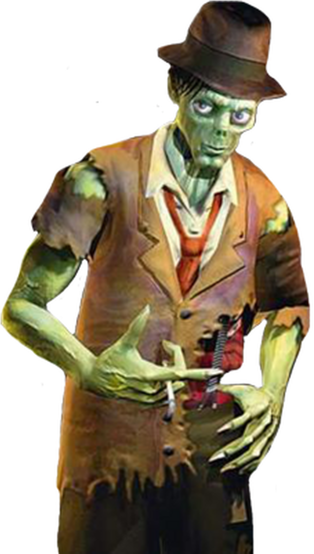 Possible Look Of The Character Once In Their Zombie - Edward Stubbs The Zombie (681x1078), Png Download