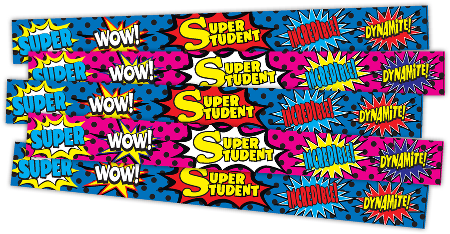 Teacher Created Resources Superhero Super Student Slap Bracelets (20664)