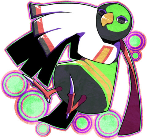 Xatu2 - Cartoon (500x493), Png Download