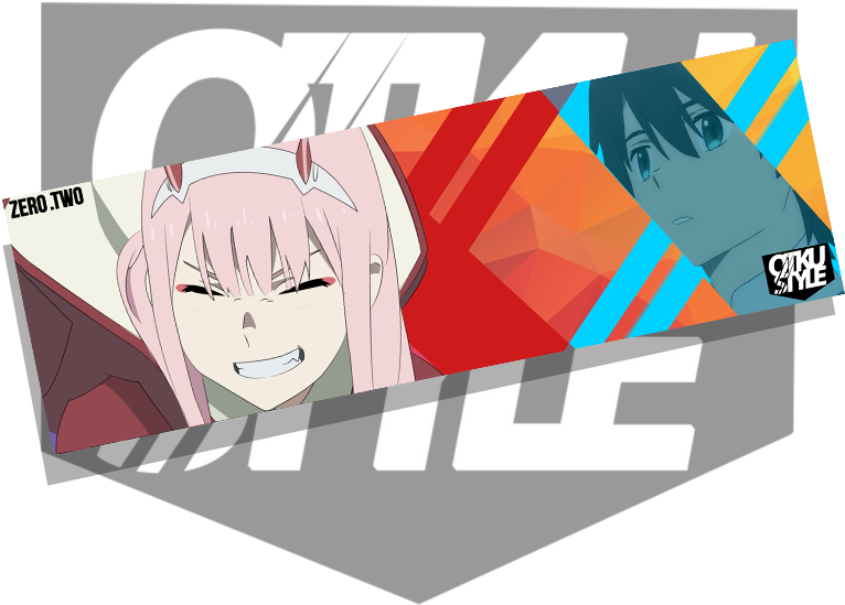 Image Of Zero Two Box Slap - Anime Slap Stickers (768x635), Png Download