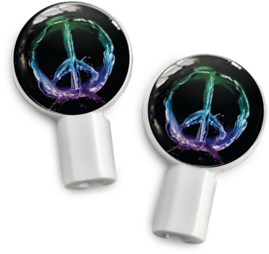 Pair Of Apple Earbud Covers - Deka Sounds Dekaslides Earbuds Combo Tri Heart + Watercolor (560x560), Png Download