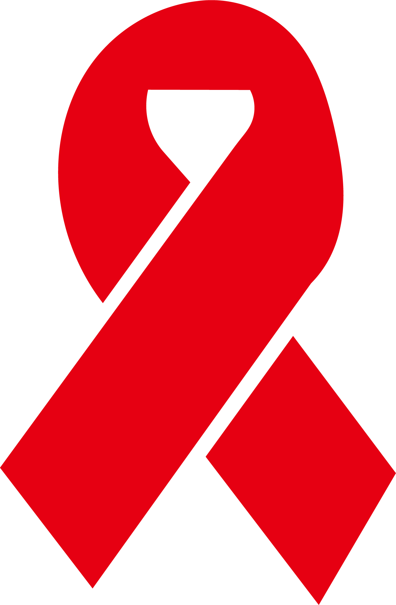 Cancer Vector Breast Symbol - Red Cancer Ribbon Png (1365x2086), Png Download